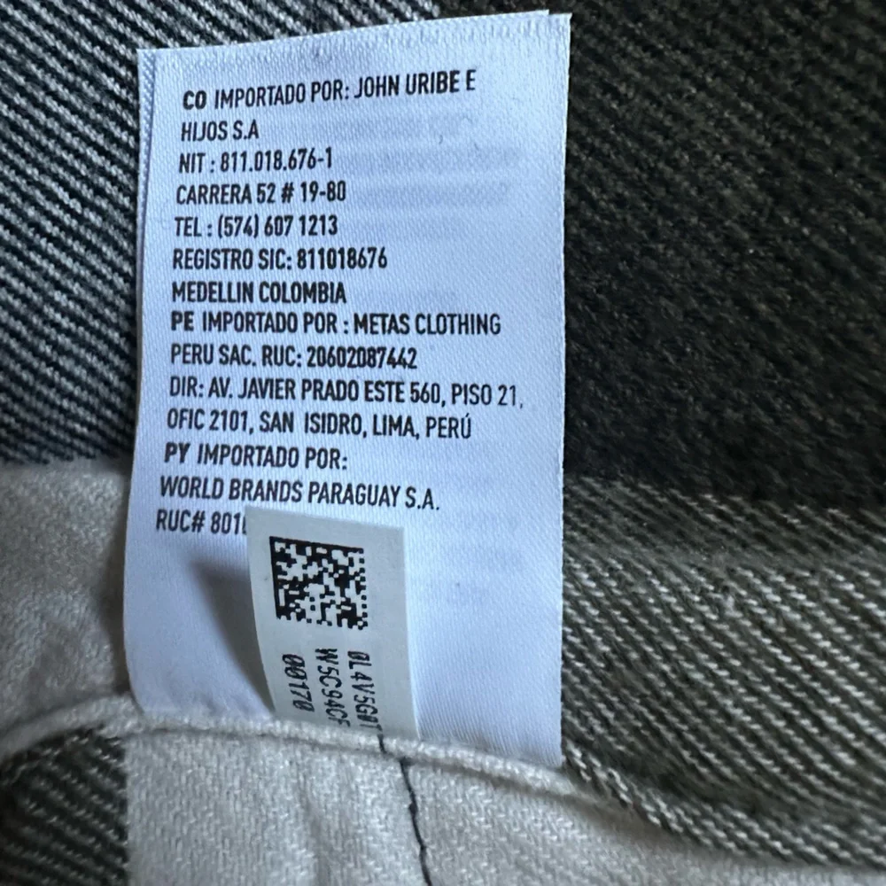 NEW American eagle brown canvas chore jacket flannel lined corduroy collar small